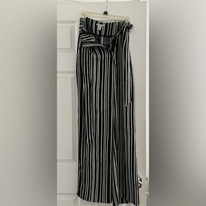H&M high waist belted pant